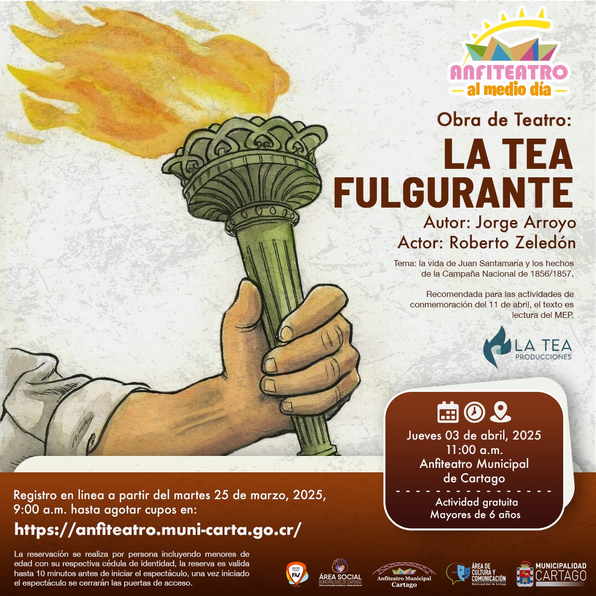 Obra de Teatro:  La Teafulgurante